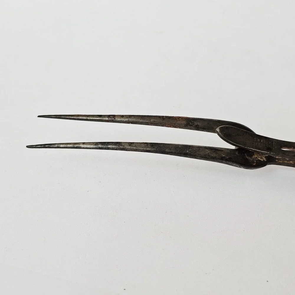 Vintage Joseph and Sons Stag Horn Handmade Antler Fork Carving -‎ M1122